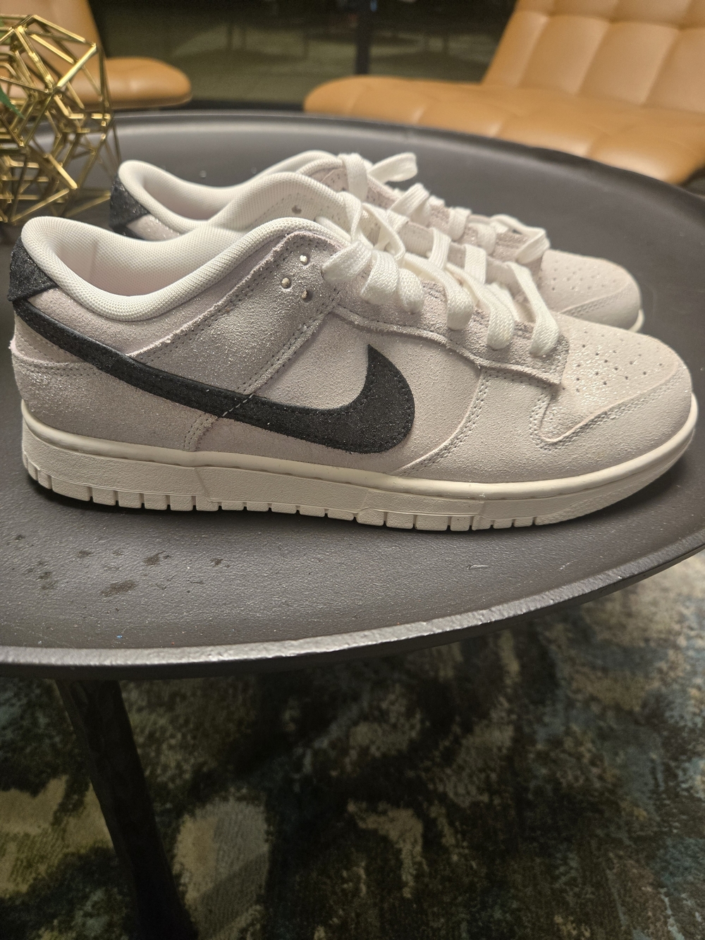 Nike Dunk SE White Shimmer with Black BRAND NEW Size 10 Womens